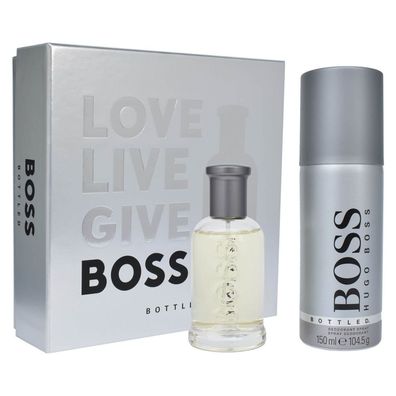 Hugo Boss Bottled Eau de Toilette 50 ml + 150 ml Deo Spray Herren Duft Geschenkset ED