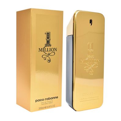 Paco Rabanne 1 Million Eau de Toilette 200 ml XXL Parfüm Herren EDT Duft Spray