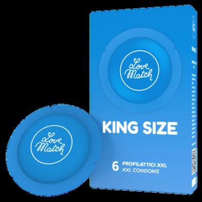 Love Match - King Size - Condoms - 2.4 / 60 mm - 6 Pieces - (div. Varianten)