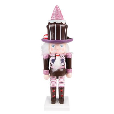 Clayre & Eef Figur Nussknacker 26 cm Violett Polyresin (Gr. 8x8x26 cm)