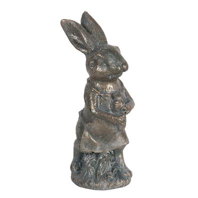 Clayre & Eef Figur Kaninchen 11 cm Braun Polyresin (Gr. 4x4x11 cm)