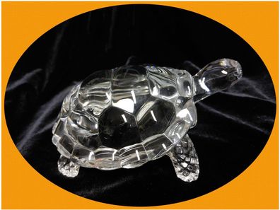 Cristal D´ARQUES France Schildkröte 18 cm Bleikristall Kristall Glas Figur TOP