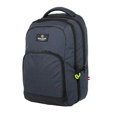 walker® 42128-358 Schulrucksack College - grid navy