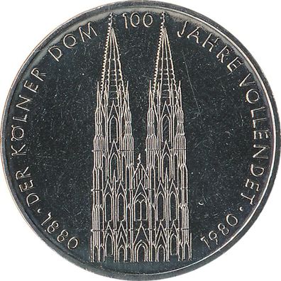 BRD 5 DM 1980 F Kölner Dom*