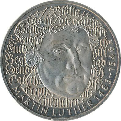 BRD 5 DM 1983 G Martin Luther*