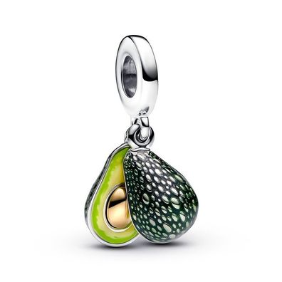 Charm - Silber - Avocado Emaille