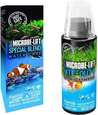 Set - Microbe Lift Wasserpflege Bakterien Special Blend 473 ml/ Nite-Out II 118 ml