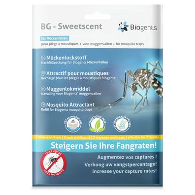 Biogents BG-Sweetscent Lockstoff (2 Monate) Nachfüllpackung für elektrische Mücken