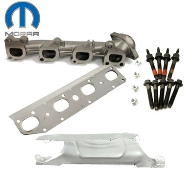 Auspuffkrümmer Set links (Krümmer, itzeschild, chrauben und Dichtung RAM 1500