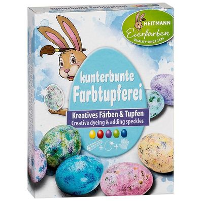 Heitmann 1024471 Ostereierfarben bunte Farbtupferei Set