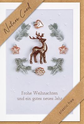 bsb 22-6921-2 D.T. Weihnachtskarte - Natur Card, inkl. Umschlag