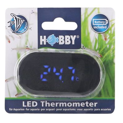 Hobby LED Thermometer Aqua für Aquarien - inkl. Batterie