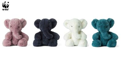 WWF Cub Club - Ebu der Elefant (29cm) verschiedene Farben Kuscheltier Stofftier