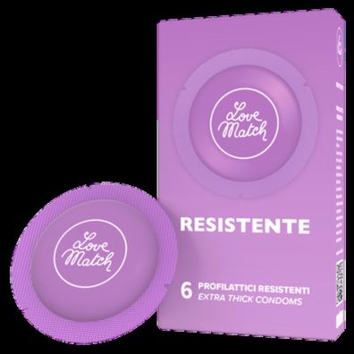 Love Match - Resistente Strong Condoms - 6 Pieces - (div. Varianten)