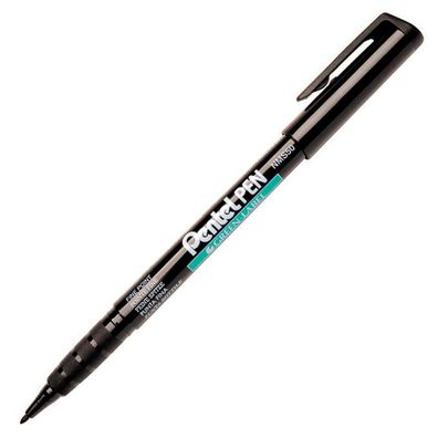 Pentel NMS50-AO Permanent-Marker GREEN-LABEL schwarz