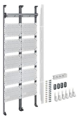 1St. Hager UF521NW Komplettfeld, Multimedia, 1350mm, 2fach