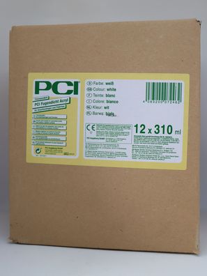 PCI Fugendicht 12 x 310 ml Weiß Acryl Dichtmasse Maleracryl Bauacryl Trockenbau Sika