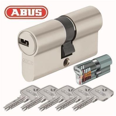 ABUS EC550 Profilzylinder mit 5 Schlüssel, Schließanlage gleichschließend N/G