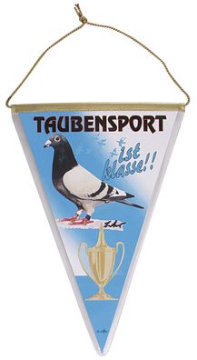 Wimpel - Taube Taubensport ist Klasse - TB912 Gr. ca. 26 cm