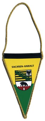 Wimpel mit beidseitigem Motivdruck - Sachsen-anhalt - Gr. ca. 77 x 125mm - 07707 - Fl