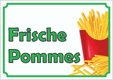 Frische Pommes Frites Aufkleber