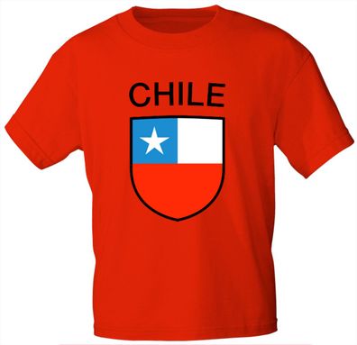 Kinder T-Shirt mit Print - Chile - 76036 rot - Gr. 152/164