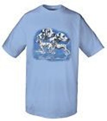 KINDER T-Shirt mit Print - Dalmatiner - 08248 hellblau - aus der ©Kollektion Bötzel