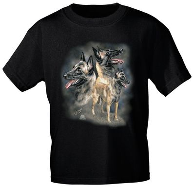 KINDER T-Shirt mit Print - Malinoir - 08150 schwarz - aus der ©Kollektion Bötzel -