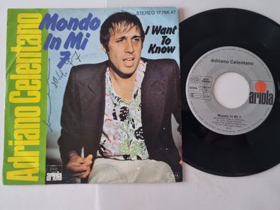 Adriano Celentano - Mondo In Mi 7 7'' Vinyl Germany