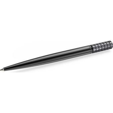 Swarovski Kugelschreiber, Silberfarben, Schwarz lackiert Ballpoint pen, Silver