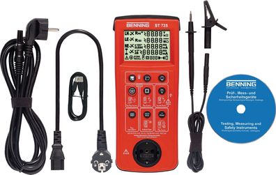 Gerätetester ST 725 Batterie-/Netzbetrieb L270xB115xH55mm Benning