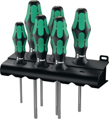 Schraubendrehersatz 367/6 TORX HF 6-tlg. TORX® 2K-Griff Rundkl. WERA