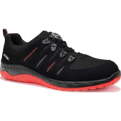 ELTEN Sicherheitsschuhe MADDOX BOA® black-red Low ESD S3 (Gr. 44)