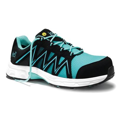 Jori Jo Speedy Black-Aqua Low S1P Damen-Sicherheitshalbschuhe (Gr. 38)