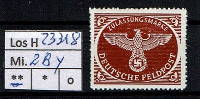 Los H23318: Deutsches Reich Feldpost Mi. 2 By * *