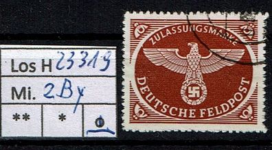 Los H23319: Deutsches Reich Feldpost Mi. 2 By, gest