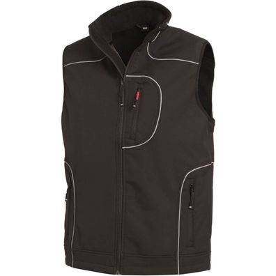 FHB Softshell-Weste MARTIN, schwarz (Gr. XL)