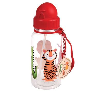 Rex London Kindertrinkflasche mit Strohhalm 500 ml