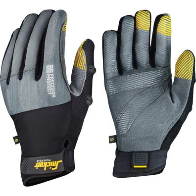 Snickers Precision Protect Handschuhe Paar steingrau/schwarz (Gr. 7)