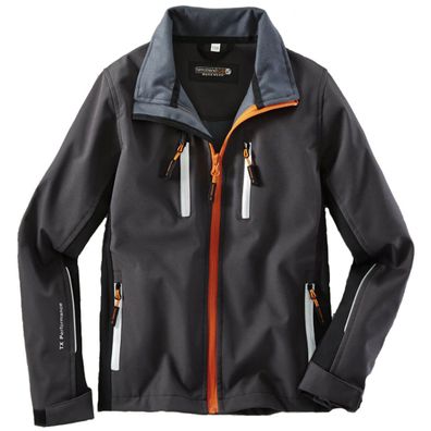 Terrax Kinder Softshelljacke dunkelgrau/schwarz