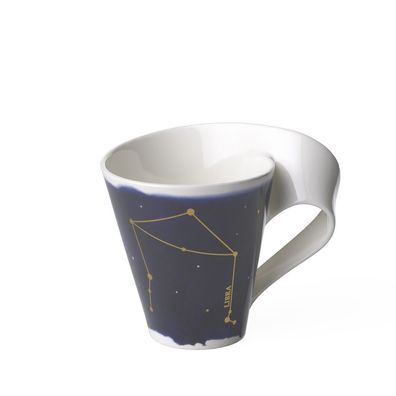 Villeroy & Boch NewWave Stars Becher mit Henkel Waage/Libra Premium Porcelain