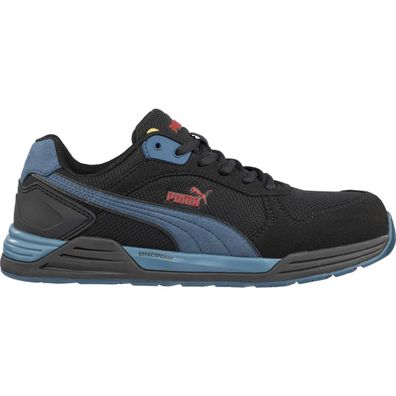 Puma Sicherheitsschuhe Frontside Black/Blue Low S1P ESD HRO SRC (Gr. 43)