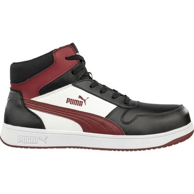 Puma Frontcourt BLK/WHT/RED Mid S3L ESD Sicherheitsstiefel (Gr. 41)