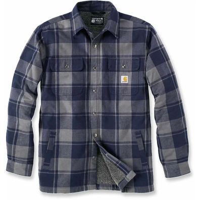 Carhartt Heavyweight Flannel SHERPA-LINED SHIRT JACKET (Gr. 2XL)