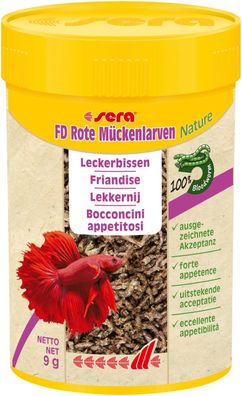 Sera FD rote Mückenlarven 100ml Leckerli für Zierfische