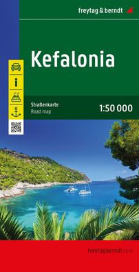 Kefalonia, Stra?enkarte 1:50.000, freytag & berndt,