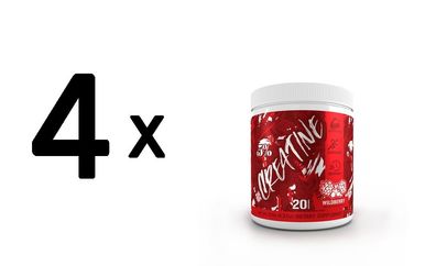 4 x Creatine - Code Red, Wildberry - 126g