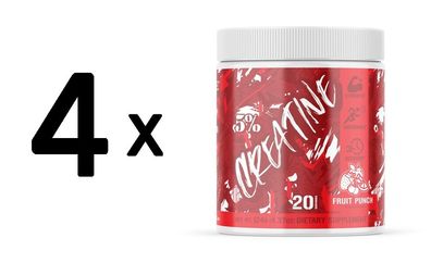 4 x Creatine - Code Red, Fruit Punch - 124g