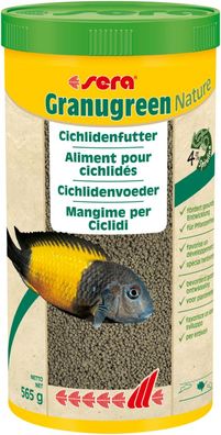 Sera Granugreen Nature 1000ml Futter Granulat für Herbivore Cichliden