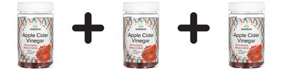 3 x Apple Cider Vinegar Gummies, Strawberry Watermelon - 60 gummies